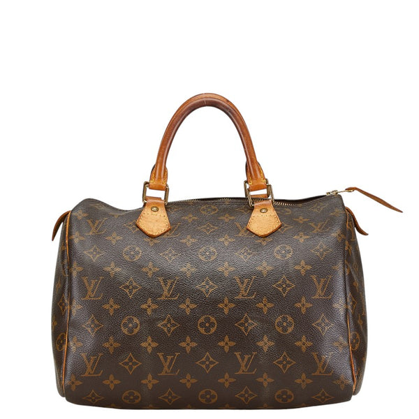ルイ ヴィトン モノグラム スピーディ30 ハンドバッグ ミニボストンバッグ M41108 ブラウン PVC レザー レディース LOUIS VUITTON 【中古】