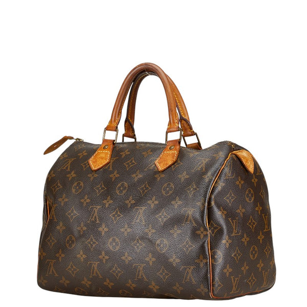 ルイ ヴィトン モノグラム スピーディ30 ハンドバッグ ミニボストンバッグ M41108 ブラウン PVC レザー レディース LOUIS VUITTON 【中古】