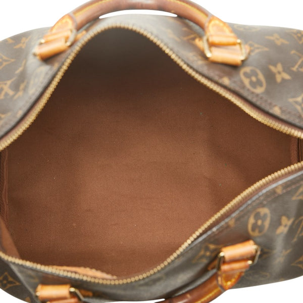 ルイ ヴィトン モノグラム スピーディ30 ハンドバッグ ミニボストンバッグ M41108 ブラウン PVC レザー レディース LOUIS VUITTON 【中古】
