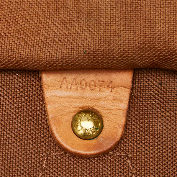 ルイ ヴィトン モノグラム スピーディ30 ハンドバッグ ミニボストンバッグ M41108 ブラウン PVC レザー レディース LOUIS VUITTON 【中古】