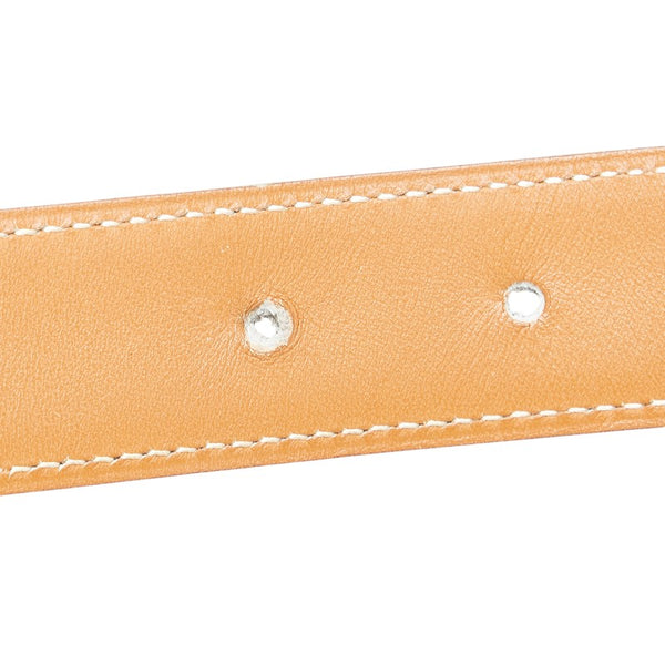 エルメス コンスタンス Hバックル ベルト サイズ：80 ブラック ブラウン レザー メンズ HERMES 【中古】