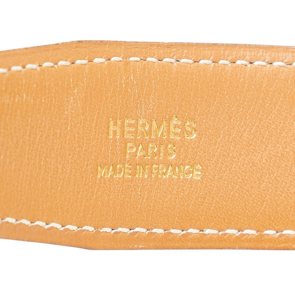 エルメス コンスタンス Hバックル ベルト サイズ：80 ブラック ブラウン レザー メンズ HERMES 【中古】
