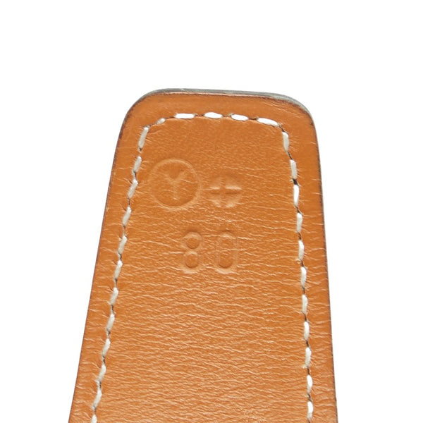 エルメス コンスタンス Hバックル ベルト サイズ：80 ブラック ブラウン レザー メンズ HERMES 【中古】