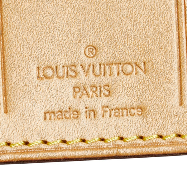 ルイ ヴィトン ネームタグ×5 ポワニエ×3 セット ベージュ レザー レディース LOUIS VUITTON 【中古】