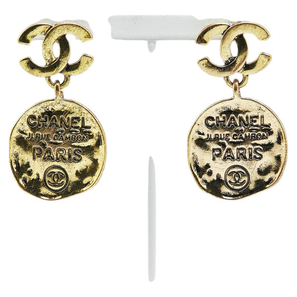 シャネル ココマーク 31 RUE CAMBON ピアス ゴールド メッキ レディース CHANEL 【中古】