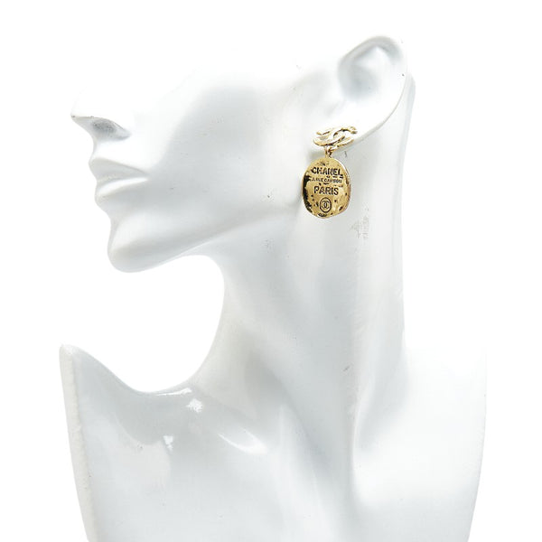 シャネル ココマーク 31 RUE CAMBON ピアス ゴールド メッキ レディース CHANEL 【中古】