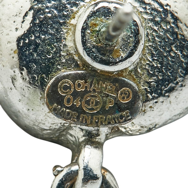 シャネル ココマーク ラインストーン ピアス シルバー メタル レディース CHANEL 【中古】