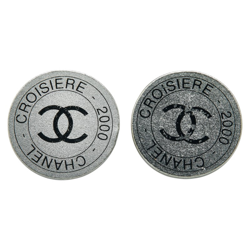 シャネル ココマーク ラウンド イヤリング シルバー メタル レディース CHANEL 【中古】