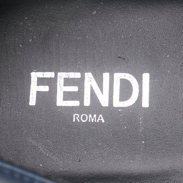 フェンディ モンスター ドレスシューズ サイズ：7 7L1005 ブラック ネイビー レザー メンズ FENDI 【中古】