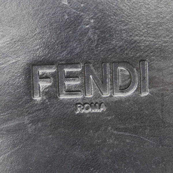 フェンディ モンスター ドレスシューズ サイズ：7 7L1005 ブラック ネイビー レザー メンズ FENDI 【中古】