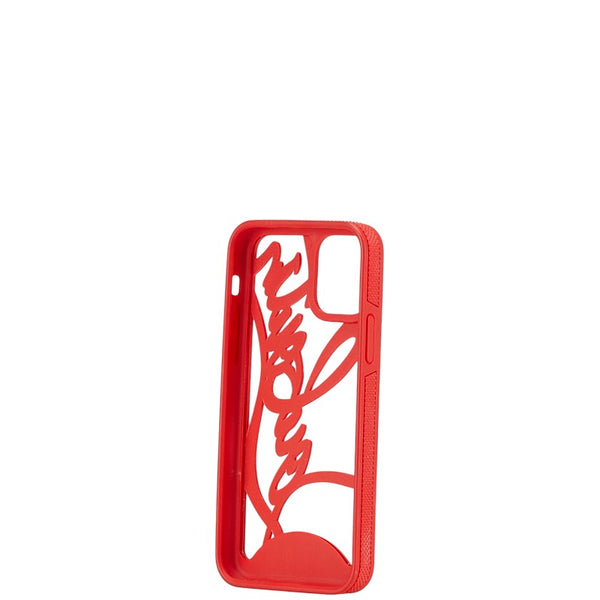 クリスチャンルブタン iPhone11pro 専用ケース スマホケース レッド ラバー レディース Christian Louboutin 【中古】