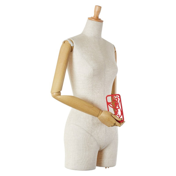 クリスチャンルブタン iPhone11pro 専用ケース スマホケース レッド ラバー レディース Christian Louboutin 【中古】