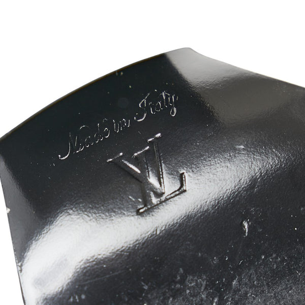 ルイ ヴィトン パッティライン ブーツ ロングブーツ ハイヒール サイズ：37 1/2 ブラック レザー レディース LOUIS VUITTON 【中古】
