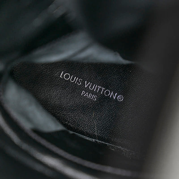 ルイ ヴィトン パッティライン ブーツ ロングブーツ ハイヒール サイズ：37 1/2 ブラック レザー レディース LOUIS VUITTON 【中古】