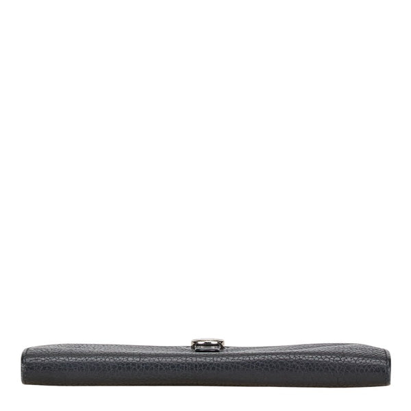 エルメス ドゴンGM 長財布 ノワール ブラック トゴ レディース HERMES 【中古】