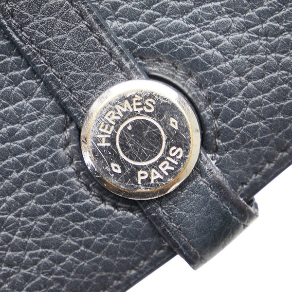 エルメス ドゴンGM 長財布 ノワール ブラック トゴ レディース HERMES 【中古】