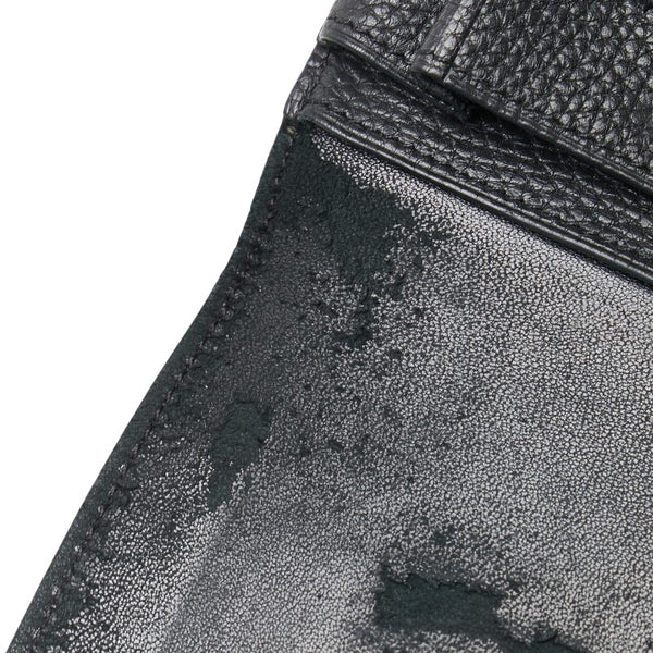 エルメス ドゴンGM 長財布 ノワール ブラック トゴ レディース HERMES 【中古】