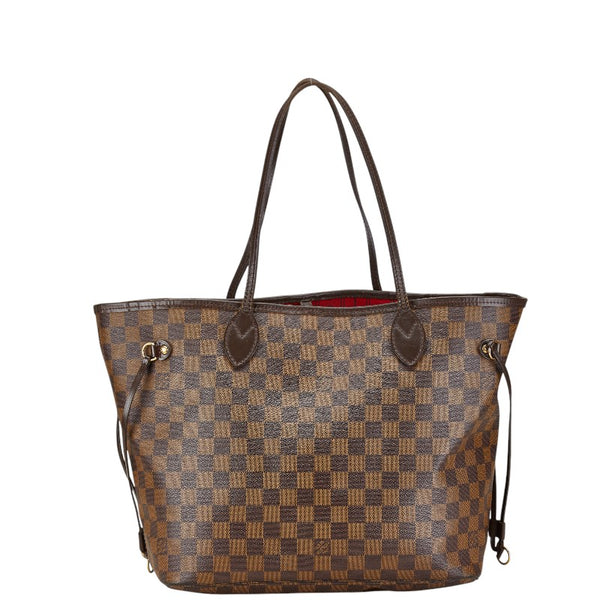 ルイ ヴィトン ダミエ ネヴァーフルMM トートバッグ ショルダーバッグ N51105 ブラウン PVC レザー レディース LOUIS VUITTON 【中古】