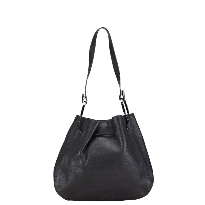 グッチ ワンショルダーバッグ ハンドバッグ 001 3748 001998 ブラック レザー レディース GUCCI 【中古】