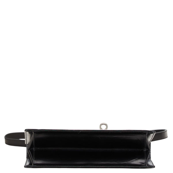 サルヴァトーレフェラガモ ガンチーニ ショルダーバッグ ブラック シルバー レザー レディース Salvatore Ferragamo 【中古】