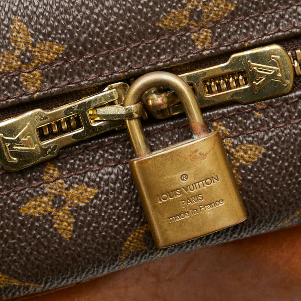 ルイ ヴィトン モノグラム ドーヴィル ハンドバッグ M47270 ブラウン PVC レザー レディース LOUIS VUITTON 【中古】