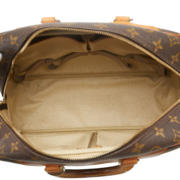 ルイ ヴィトン モノグラム ドーヴィル ハンドバッグ M47270 ブラウン PVC レザー レディース LOUIS VUITTON 【中古】
