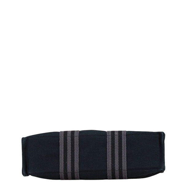 エルメス フールトゥPM ハンドバッグ トートバッグ ブラック キャンバス レディース HERMES 【中古】