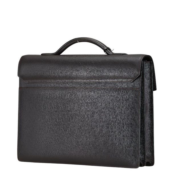 ダンヒル サイドカー ビジネスバッグ ブリーフケース 書類カバン ブラウン レザー メンズ Dunhill 【中古】