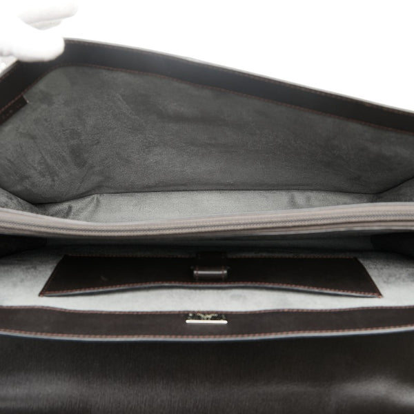 ダンヒル サイドカー ビジネスバッグ ブリーフケース 書類カバン ブラウン レザー メンズ Dunhill 【中古】