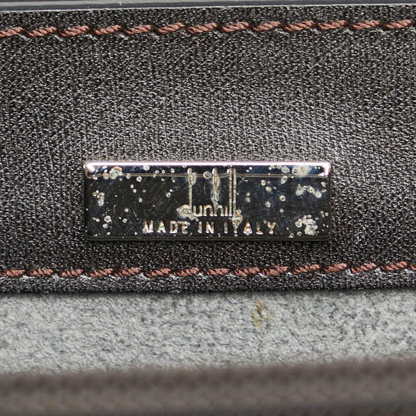 ダンヒル サイドカー ビジネスバッグ ブリーフケース 書類カバン ブラウン レザー メンズ Dunhill 【中古】