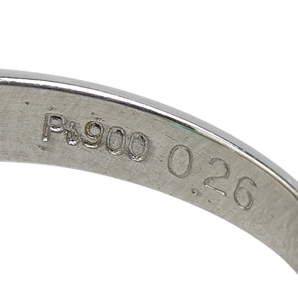 Pt900 プラチナ エメラルド1.48ct ダイヤ0.26ct リング 指輪 レディース 9号 【中古】