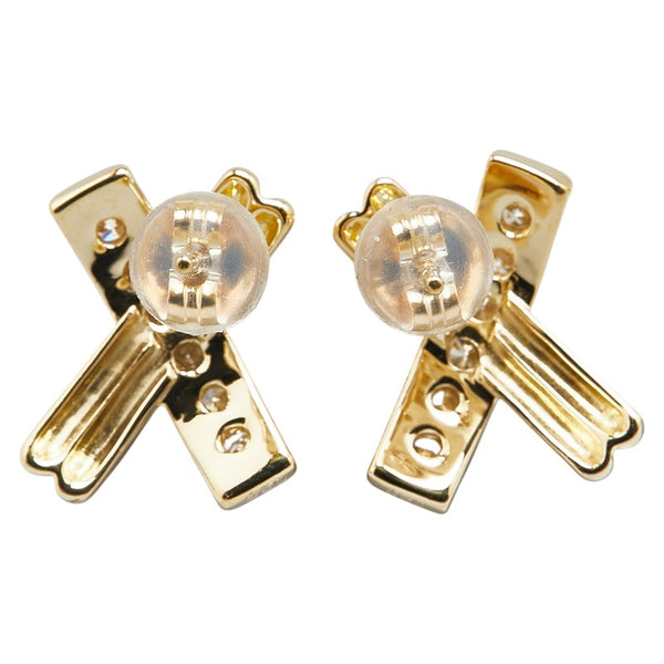 K18YG イエローゴールド ダイヤ0.50ct ピアス レディース 【中古】