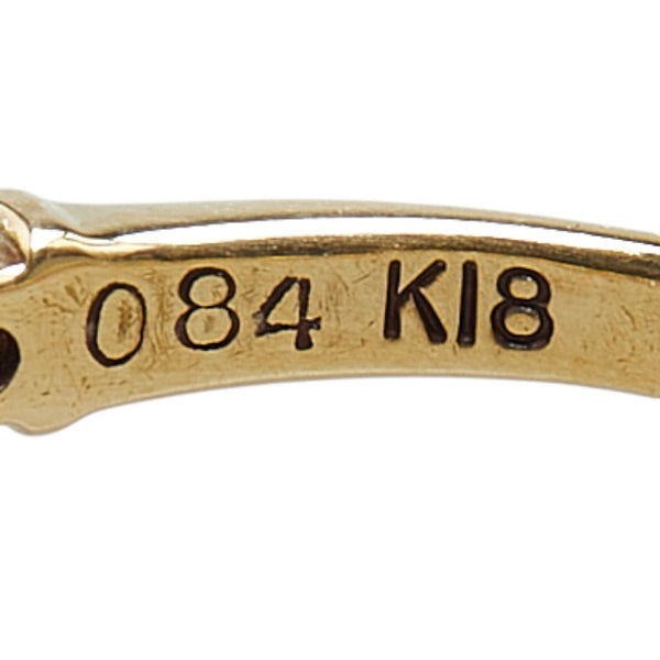 K18YG イエローゴールド ダイヤ0.84ct エタニティ リング 指輪 レディース 10号 【中古】