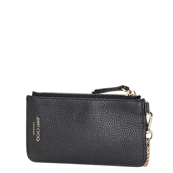 ジミーチュウ コインケース カードケース ブラック レザー レディース JIMMY CHOO 【中古】