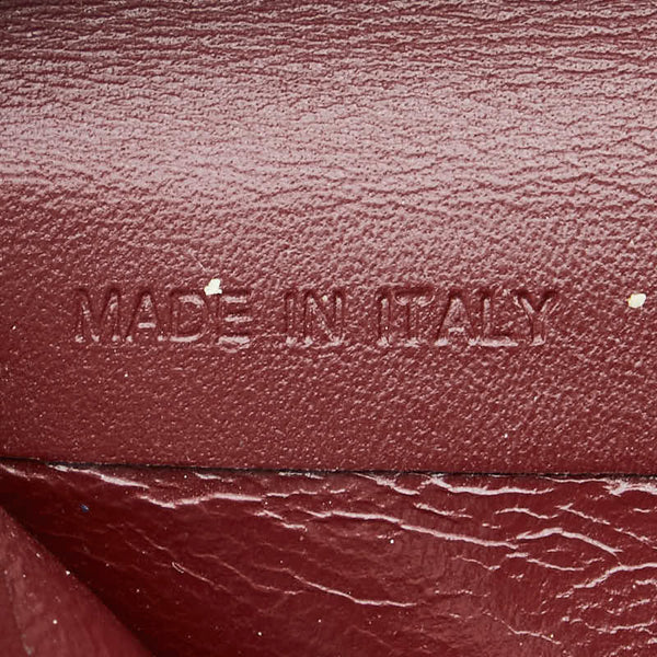 カルティエ マストライン 札入れ ワインレッド レザー レディース CARTIER 【中古】