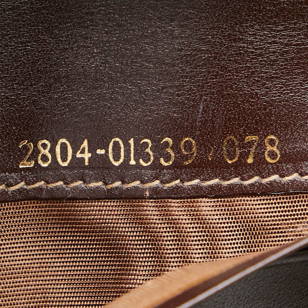 フェンディ ズッカ 長財布 01339 ブラウン キャンバス レザー レディース FENDI 【中古】