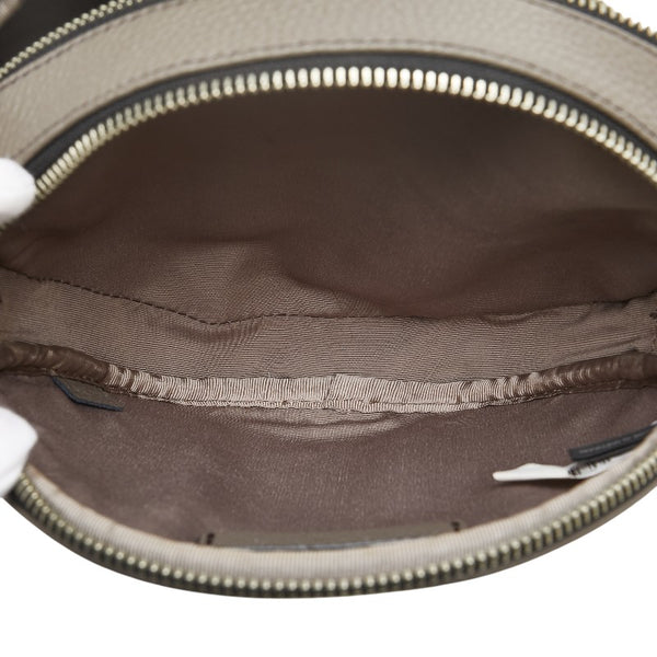 マークジェイコブス 斜め掛け ショルダーバッグ グレー レザー レディース MARC JACOBS 【中古】