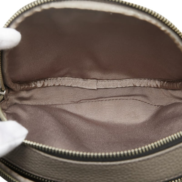 マークジェイコブス 斜め掛け ショルダーバッグ グレー レザー レディース MARC JACOBS 【中古】