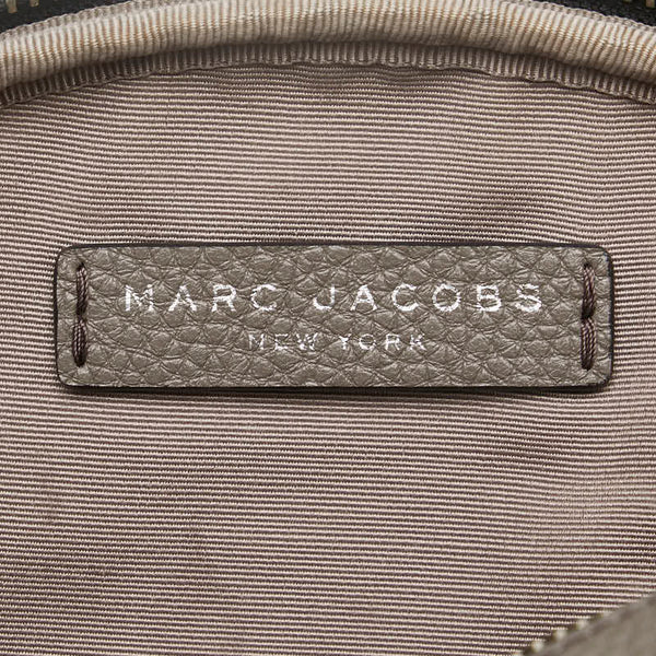 マークジェイコブス 斜め掛け ショルダーバッグ グレー レザー レディース MARC JACOBS 【中古】