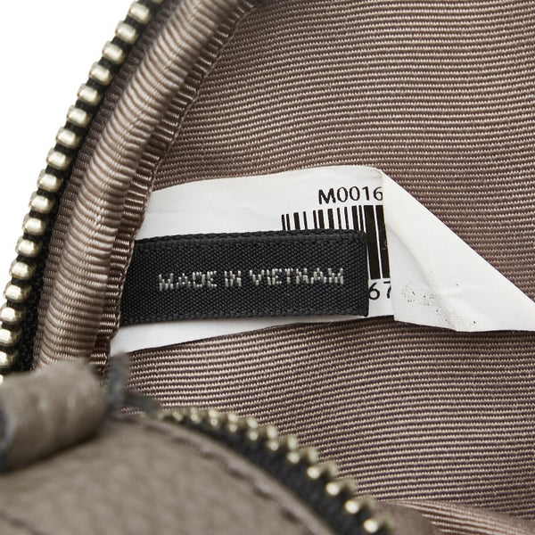 マークジェイコブス 斜め掛け ショルダーバッグ グレー レザー レディース MARC JACOBS 【中古】