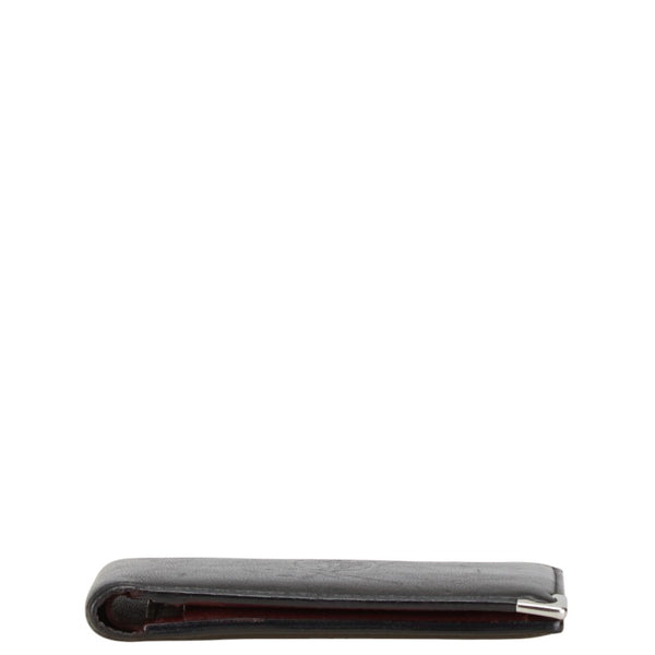 カルティエ マストライン 二つ折り財布 ブラック レザー レディース CARTIER 【中古】