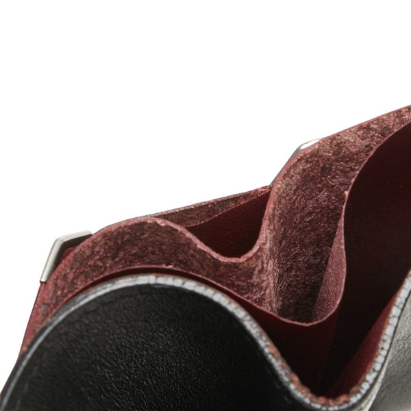 カルティエ マストライン 二つ折り財布 ブラック レザー レディース CARTIER 【中古】