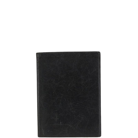 エルメス 手帳カバー ブラック レザー レディース HERMES 【中古】