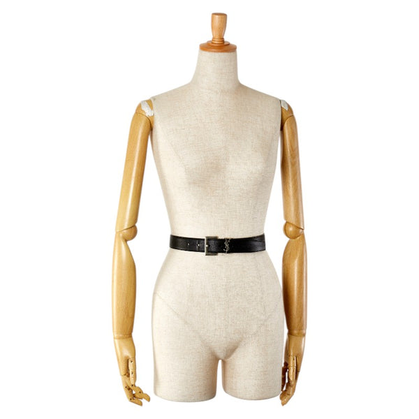 サンローラン カサンドラ ベルト ブラック レザー メンズ SAINT LAURENT 【中古】
