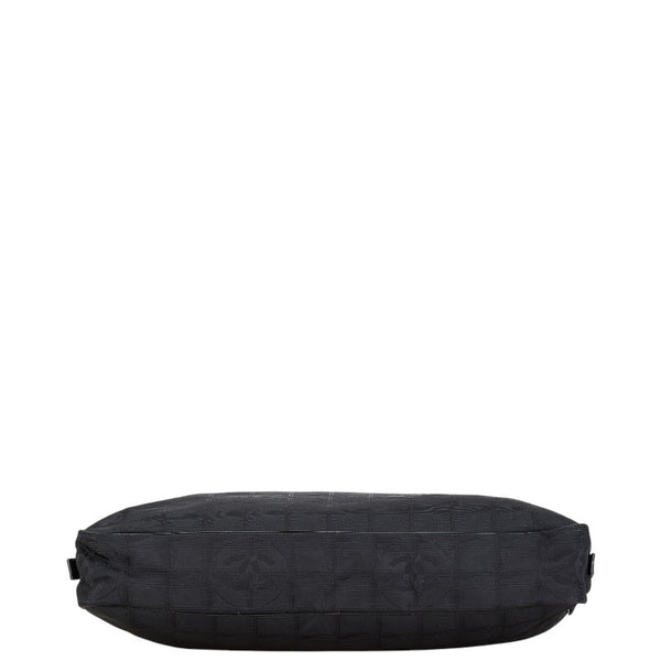 シャネル ニュートラベルライン ビジネスバッグ ハンドバッグ ブラック ナイロン レザー レディース CHANEL 【中古】