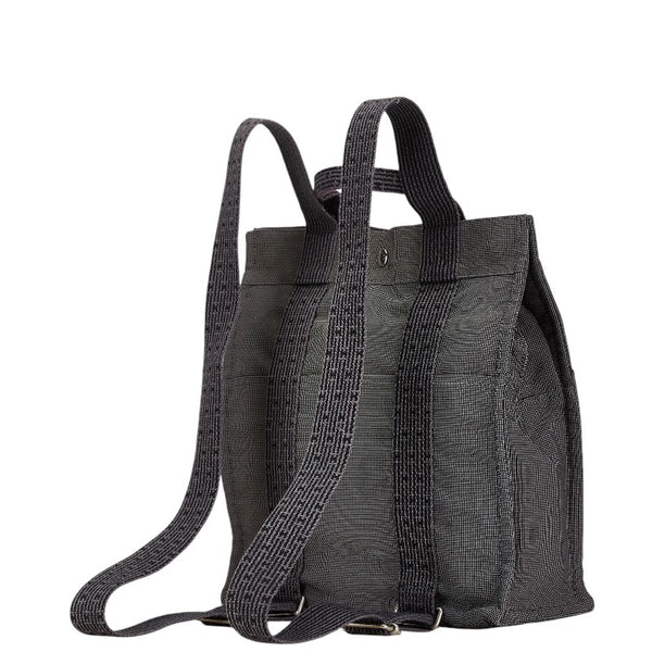 エルメス エールライン アドPM リュック バックパック グレー キャンバス レディース HERMES 【中古】