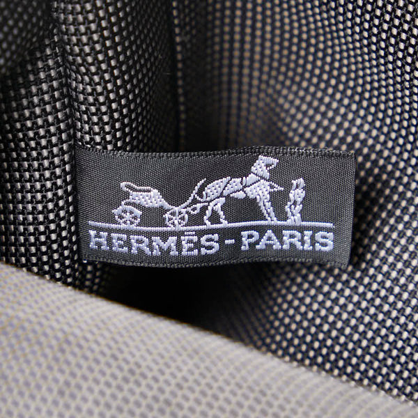 エルメス エールライン アドPM リュック バックパック グレー キャンバス レディース HERMES 【中古】