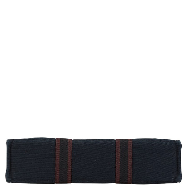 エルメス フールトゥ トートMM トートバッグ ワインレッド ブラック キャンバス レディース HERMES 【中古】