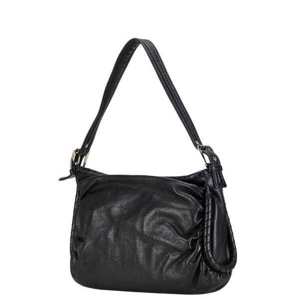セリーヌ ワンショルダーバッグ ブラック レザー レディース CELINE 【中古】