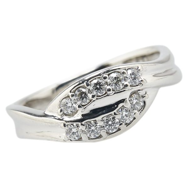 Pt900 プラチナ ダイヤ0.25ct リング 指輪 レディース 10号 【中古】